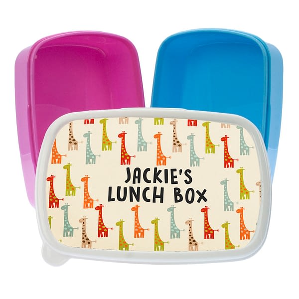 Colourful Giraffe Pattern Lunch Box