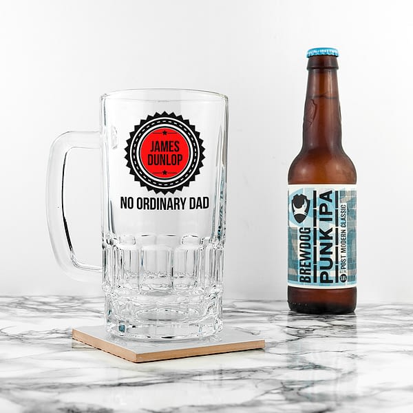 No Ordinary Dad Beer Glass Tankard