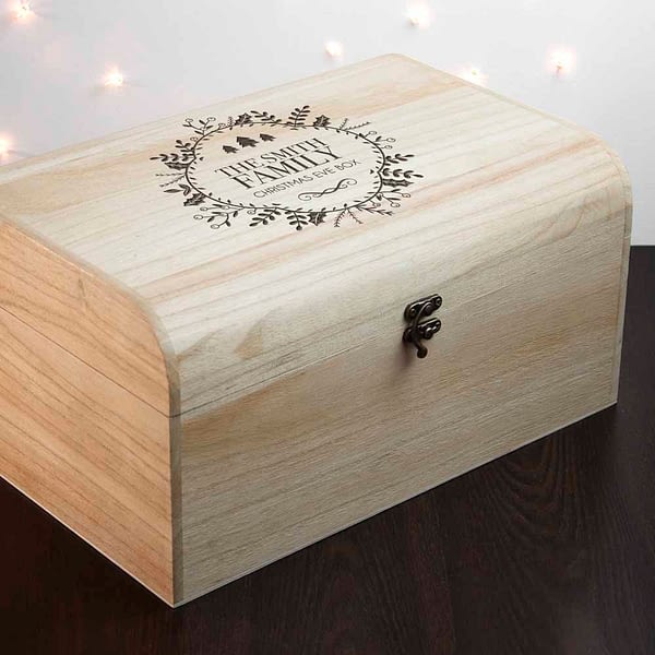 Personalised Traditional Family Christmas Eve Chest