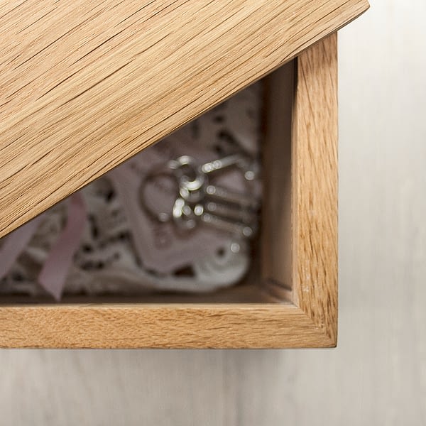 Personalised Thank You Large Oak Photo Keepsake Box