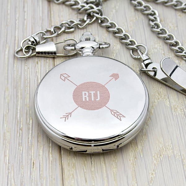 Personalised Groomsman Monogramed Pocket Watch