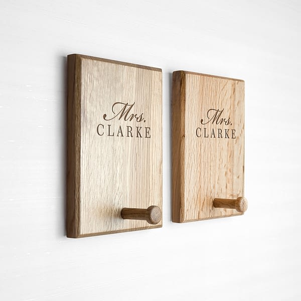 Personalised Stylish Couples Peg Hook