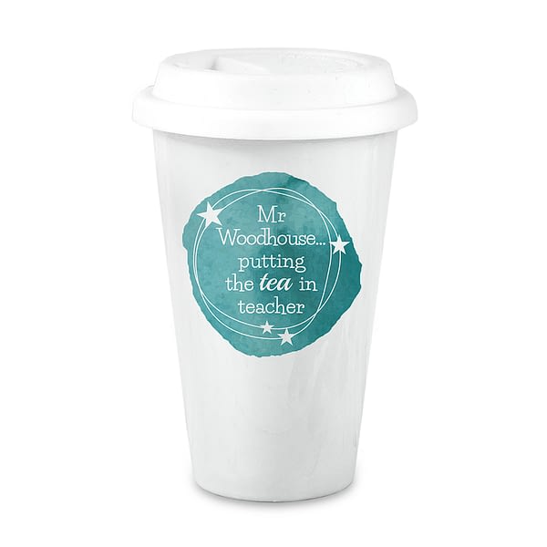 Personalised Tea in Teacher Travel Mug