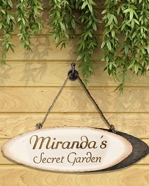 Secret Garden Personalised Wooden Sign