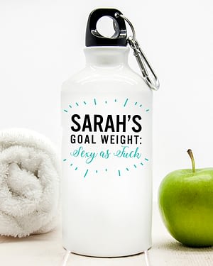 Personalised Goal Weight Water Bottle