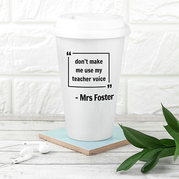 Personalised Words of Wisdom Travel Mug