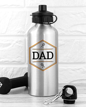 Personalised Iconic Pursuits Silver Water Bottle