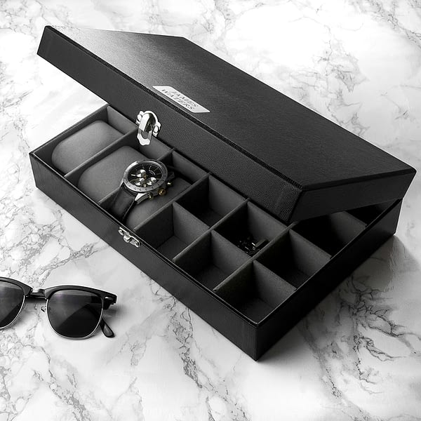 Personalised Watch & Cufflinks Box