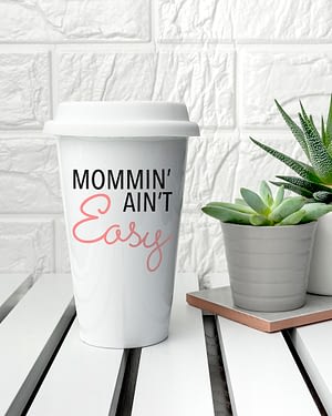 Personalised It Ain't Easy Ceramic Travel Mug