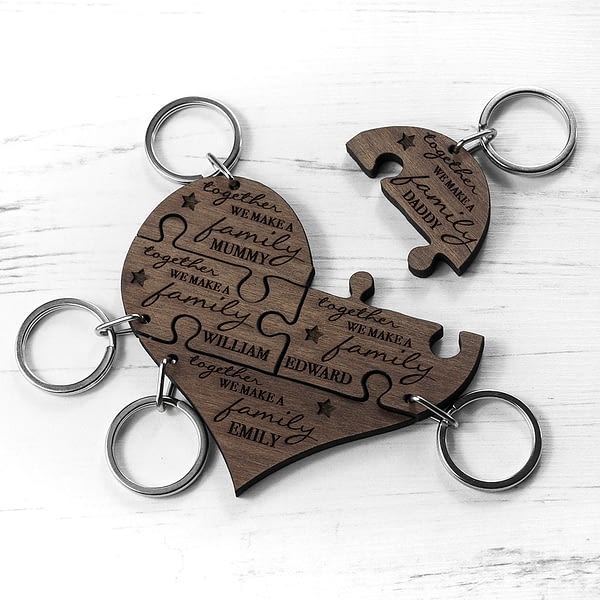 Personalised Family Together Keyring