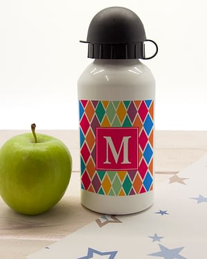 Girls Stain Glass Window Personalised Water Bottle