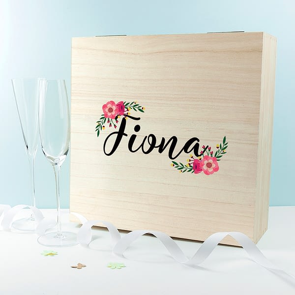 Personalised Floral Bridesmaid Box