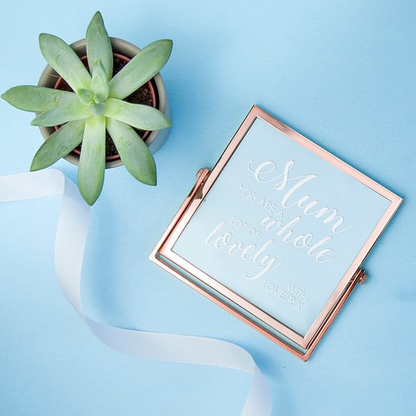 Engraved You're Lovely Rose Gold Frame