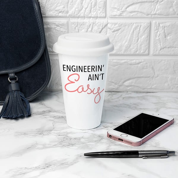 Personalised It Ain't Easy Ceramic Travel Mug