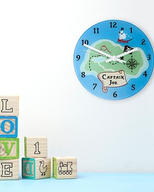 Arrrr! Personalised Pirate Wall Clock