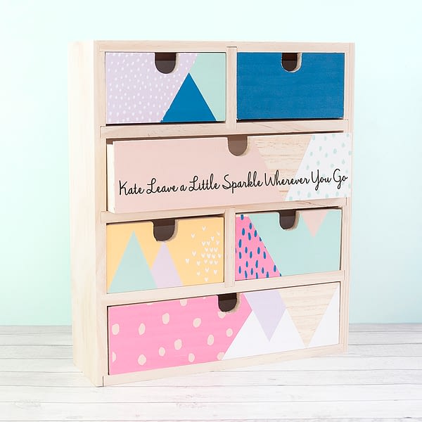 Personalised Geometric Accessory Drawers