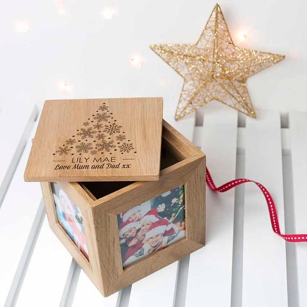 Christmas Photo Cube With Festive Treats