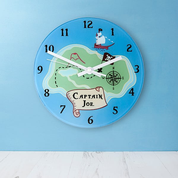 Arrrr! Personalised Pirate Wall Clock