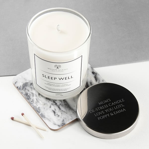 Personalised Sleep Well Candle