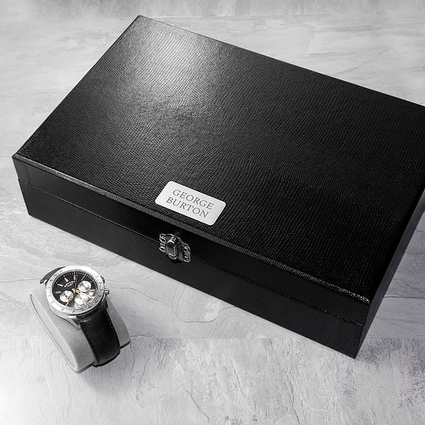 Personalised Watch & Cufflinks Box