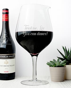 Personalised Jumbo Wine Glass