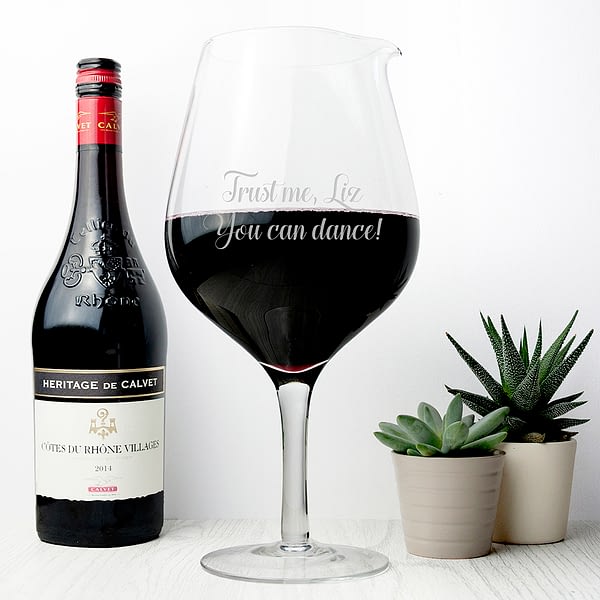 Personalised Jumbo Wine Glass