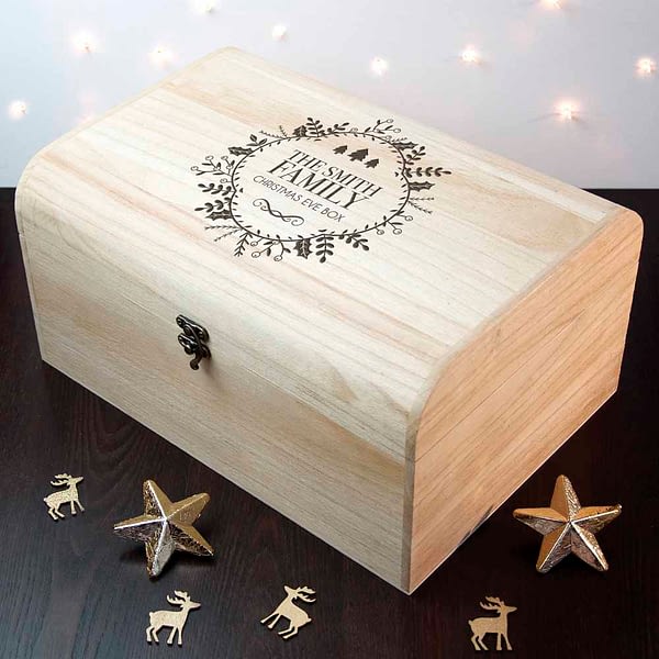 Personalised Traditional Family Christmas Eve Chest