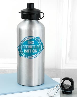 Personalised Silver Water Bottle