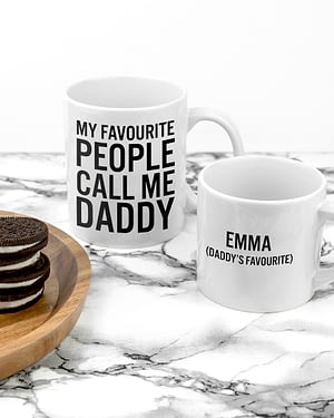 Personalised Daddy & Me Favourite People Mugs