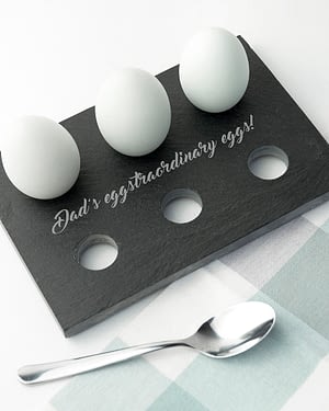 Personalised Slate Egg Holder