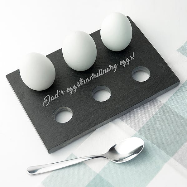 Personalised Slate Egg Holder