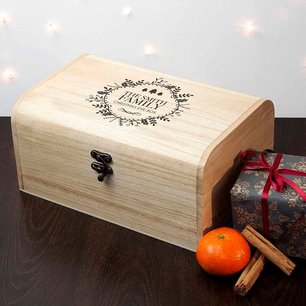 Personalised Traditional Family Christmas Eve Chest