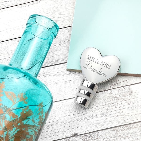 Personalised Heart Bottle Stopper