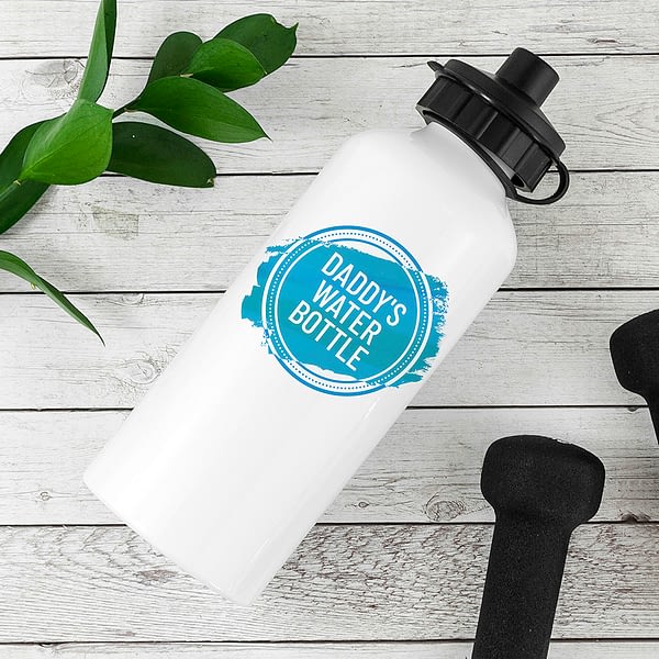 Personalised White Water Bottle