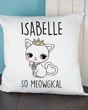 Personalised So Meowgical Cushion Cover