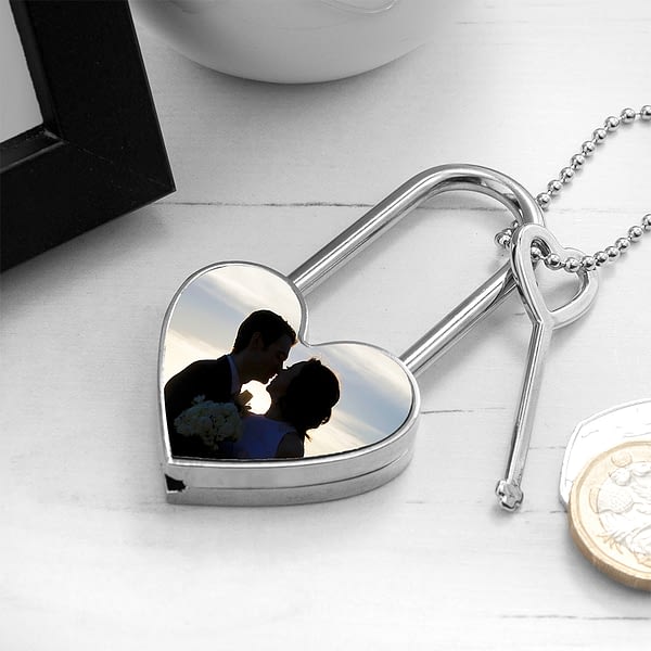 Personalised Favourite Memory Heart Padlock