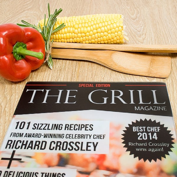 The Grill Magazine Personalised Glass Chopping Board