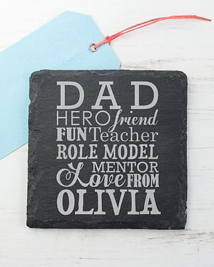 What Dad Means Slate Keepsake