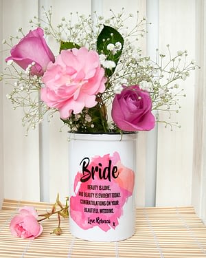 Bridal Personalised Miniature Champagne Bucket