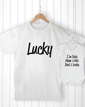 Personalised Daddy and Me Lucky Set