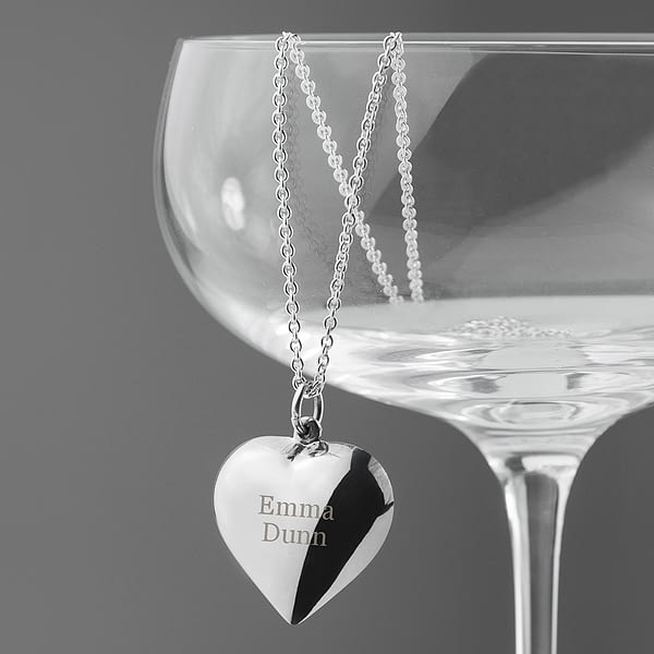 Personalised Cherish Heart Necklace