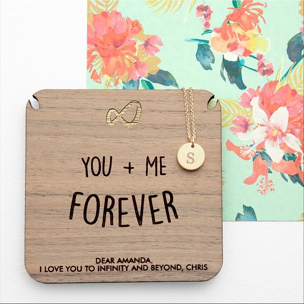 Personalised Infinity Necklace & Keepsake