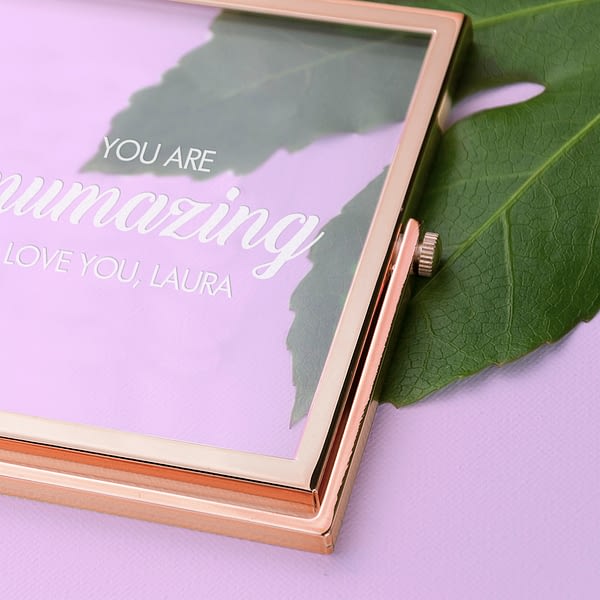 Engraved Mumazing Rose Gold Frame