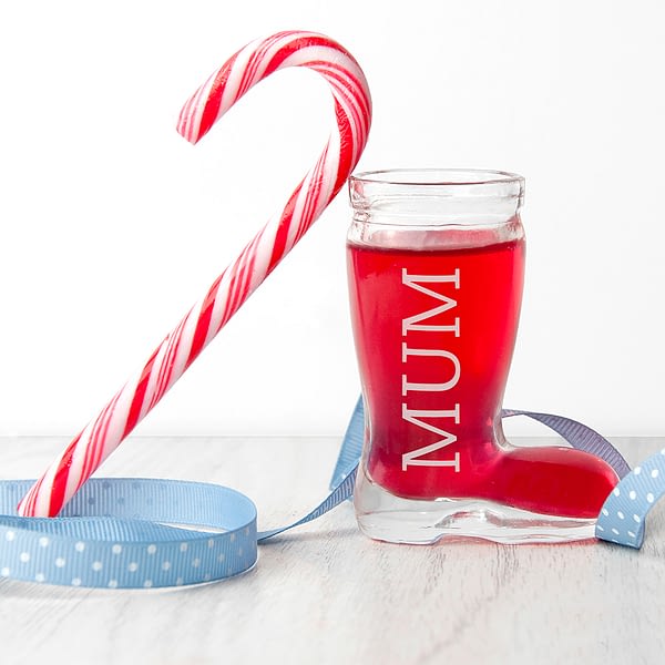 Personalised Santa Boot Shot Glass