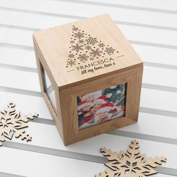 Christmas Photo Cube With Festive Treats