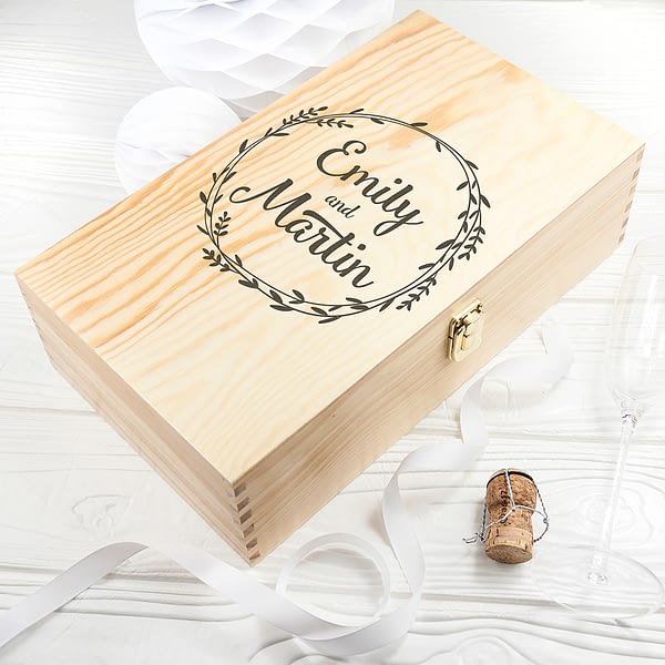 Romantic Wreath Double Wine Box