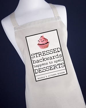 Personalised Stressful Desserts Apron