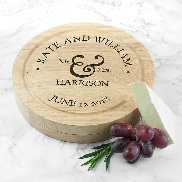 Mr and Mrs Classic Cheese Board Set