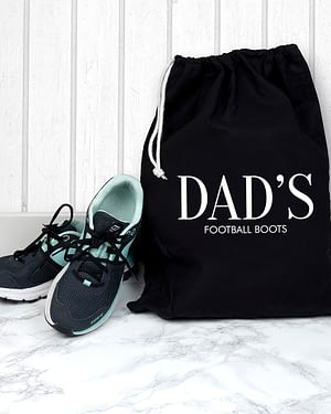 Personalised Black Boot Bag