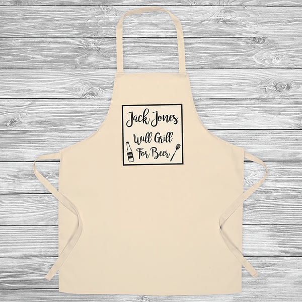 Will Cook For Beer Apron